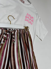 Butterstoff Hose COLORFUL SUMMER braun/grün/beige/rosa