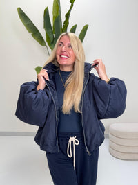 Jacke PUFFY POWER mit Reißverschluss mitternachtsblau