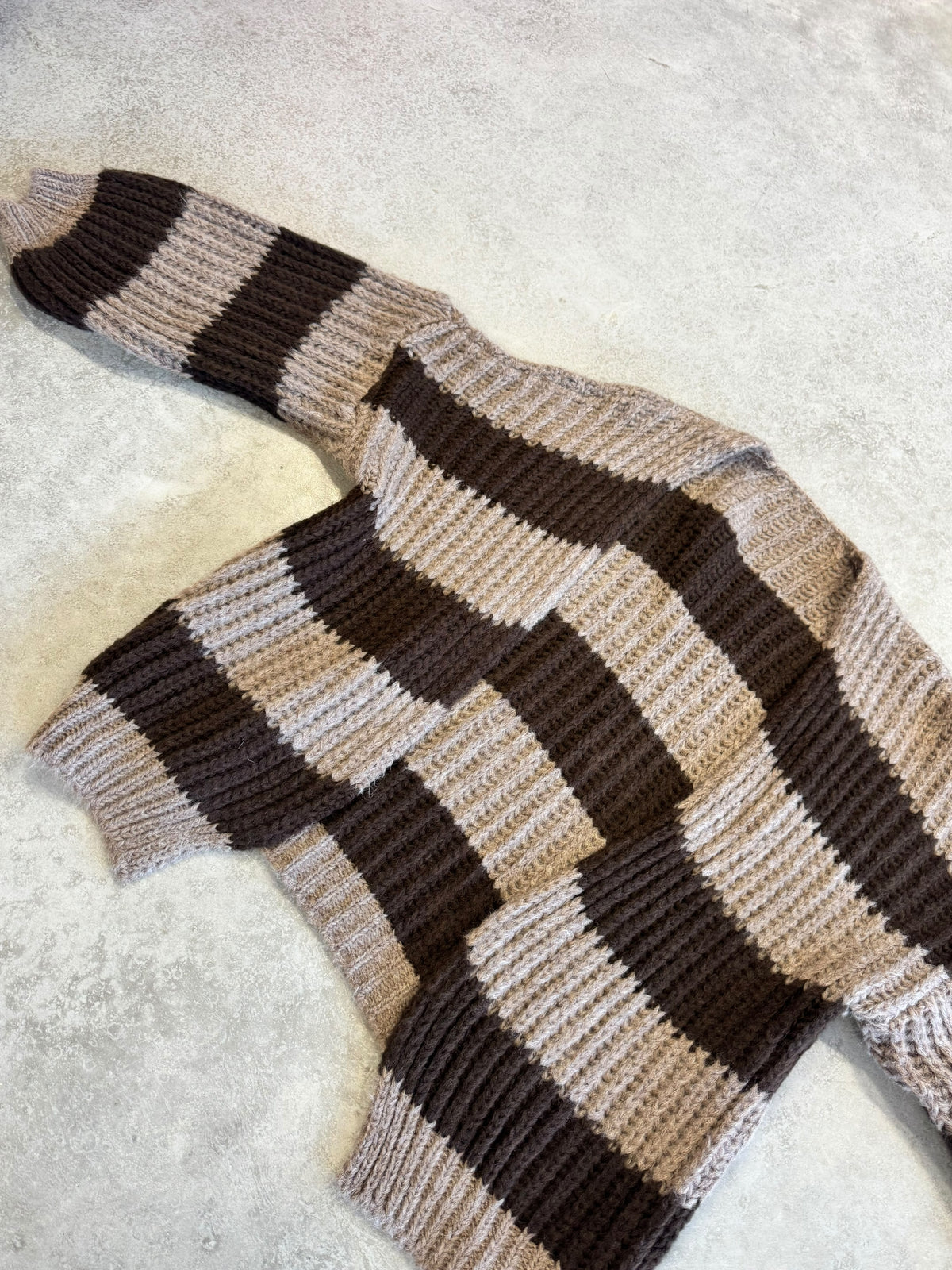 Strickjacke ONLY COZY VIBES taupe/chocolate