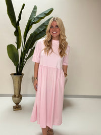 Baumwoll Kleid FASHIONISTA rosa