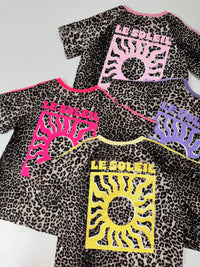 Statement Shirt leo LE SOLEIL GELB mit seitlichen Streifen