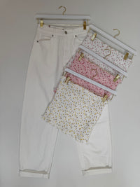 Musselin Stretch Bandeau Top FLOWER KISS rose/pink
