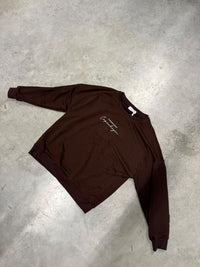 Sweater mit Rückenprint COPENHAGEN Braun weiß