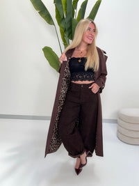 Stretch Barrel Jeans DARK CHOCOLATE LEO