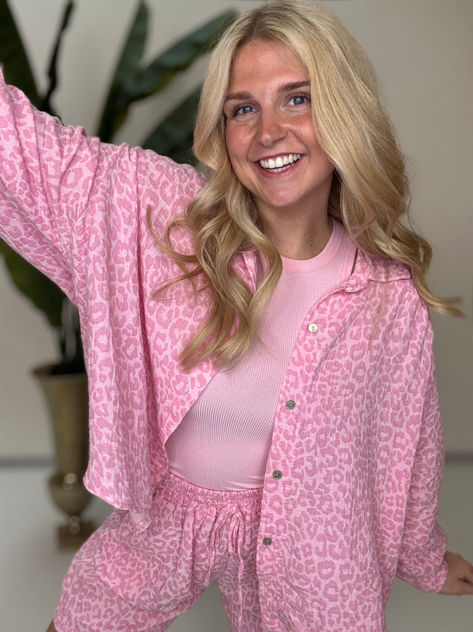 Musselin Bluse hellrosa LEO LOVER rosa