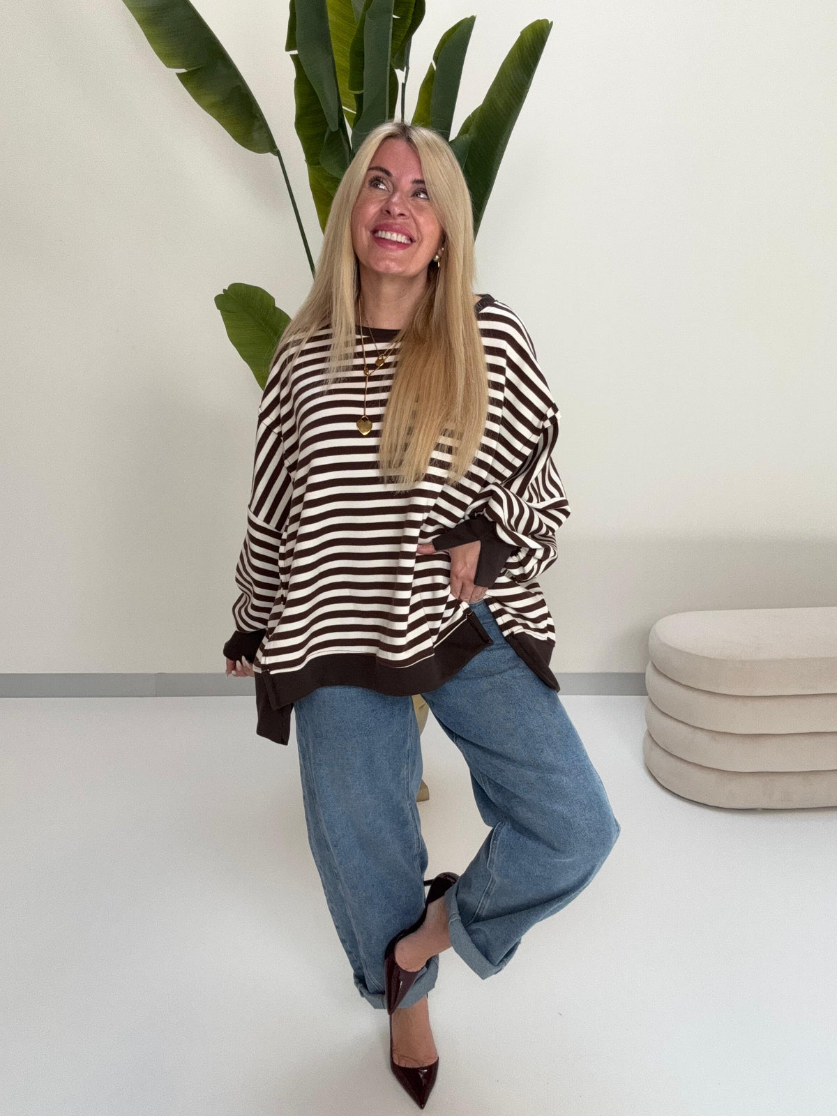 Oversize Sweater Coffee/creme COFFEE CREMA