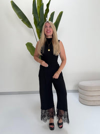 Ripp Turtle Neck Top LOVELY LIFE schwarz
