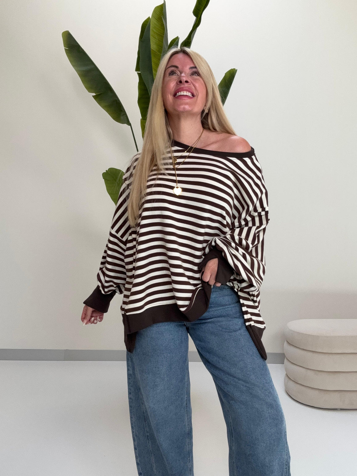 Oversize Sweater Coffee/creme COFFEE CREMA