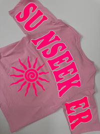 Statement Shirt rosa SUNSEEKER mit Rückenprint