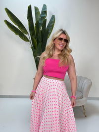 Bandeau Top mit Spaghettiträgern