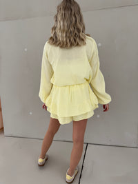 Musselin Hosenrock BUTTERMILK LEMON mit Patch