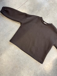 Sweater mit Rückenprint Mommy dunkelbraun
