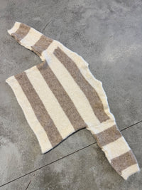 Kuschelweicher Strickpullover mit Alpakaanteil beige/creme