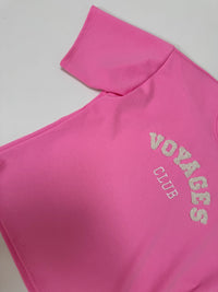 Butterstoff Kurzarm Shirt pink VOYAGES CLUB