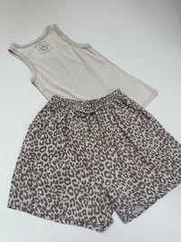 Musselin Shorts Creme LEO LOVER taupe