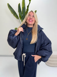 Jacke PUFFY POWER mit Reißverschluss mitternachtsblau