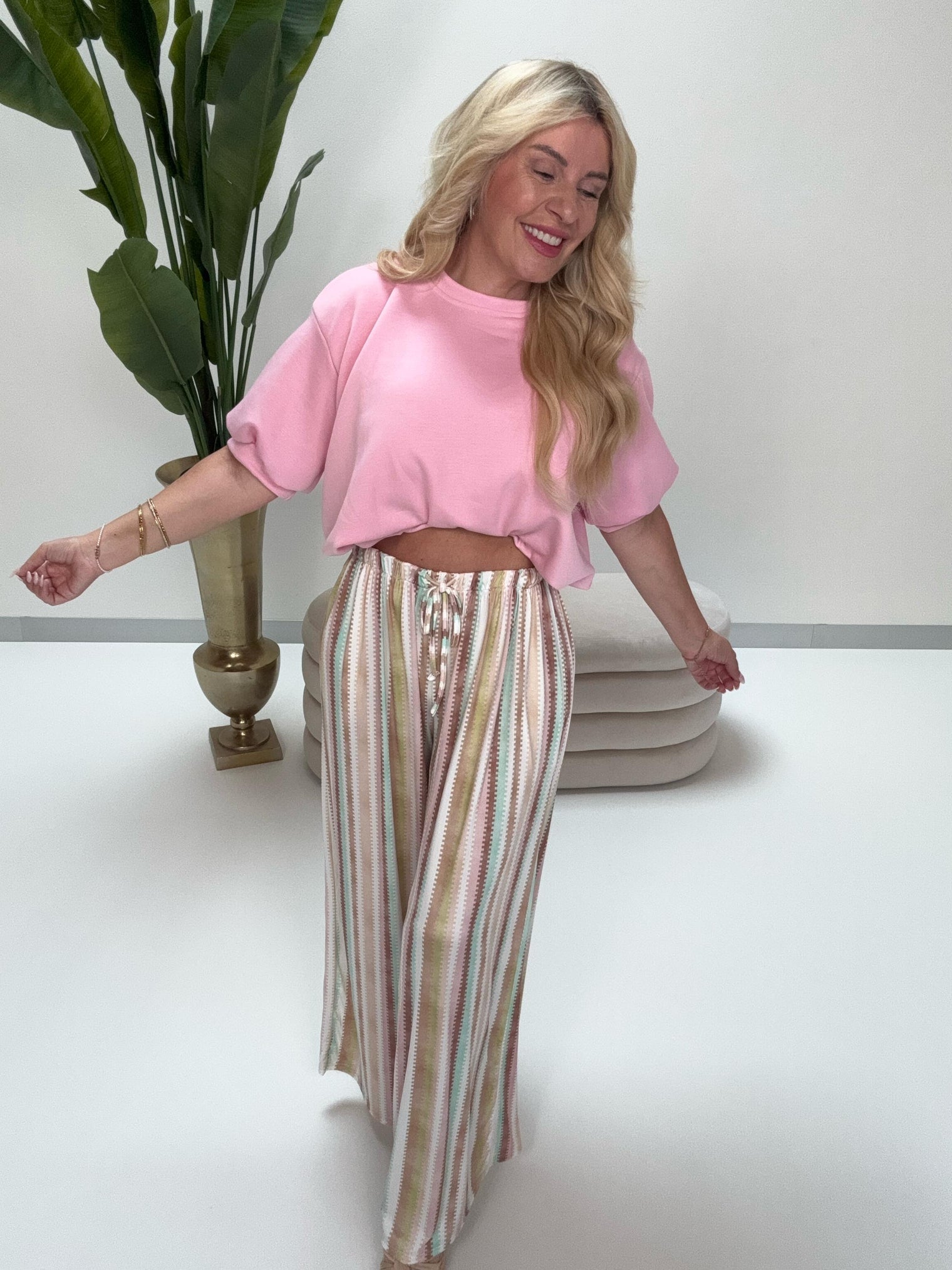 Butterstoff Shirt CROPPED COOLNESS rosa