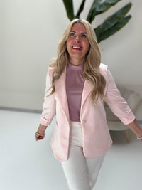 Stretch Butterstoff Blazer LOOK TO THE SKY rosa