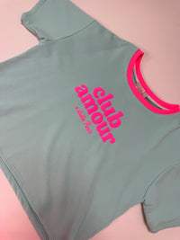 Statement Shirt türkis/pink CLUB AMOUR