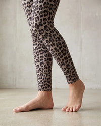 Butterstoff Leggings LEO beige/chocolate