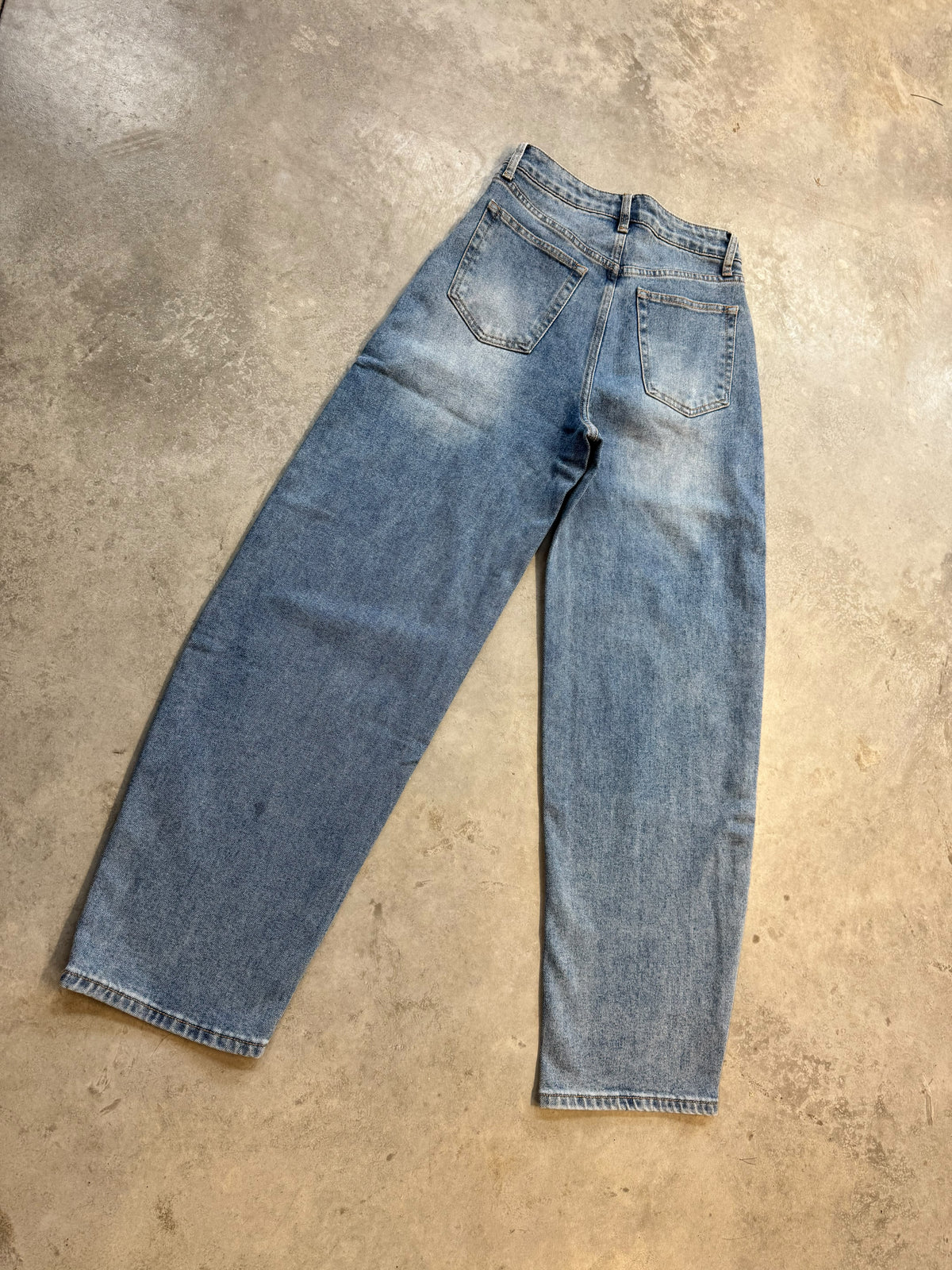 Stretch Mom Jeans light denim blue