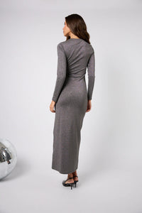 OH APRIL Frida Bodycon Dress Graphite