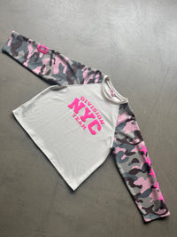 Longsleeve Camouflage pink Star