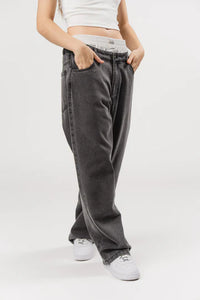 KARO KAUER DENIM BOXER PANTS GREY