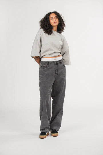KARO KAUER DENIM BOXER PANTS GREY