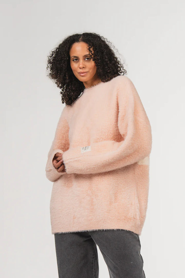 KARO KAUER KNIT SWEATER ROSE