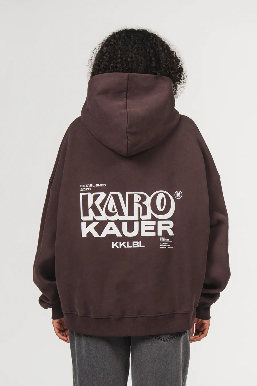 KARO KAUER HOODIE BROWN