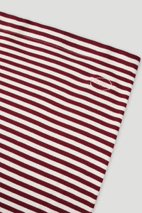 OH APRIL Lior Striped Skirt Cherrywood