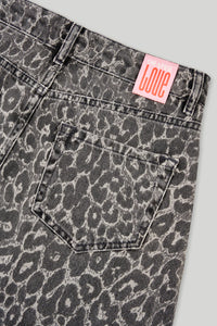 OH APRIL Milo denim skirt leo grey