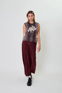 OH APRIL Moxie Tie Vest Leo Cherrywood