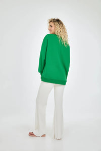 OH APRIL OV Sweater Good Vibes Evergreen Dream