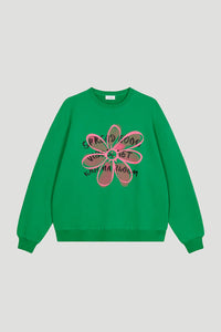 OH APRIL OV Sweater Good Vibes Evergreen Dream