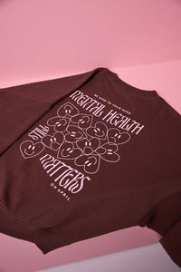 OH APRIL Regular Sweater Mental Health BROWN