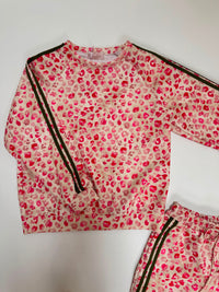 Butterstoff Sweater LEO LOUNGE creme/pink