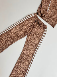 Butterstoff Hose LEO LOUNGE hellbraun/braun