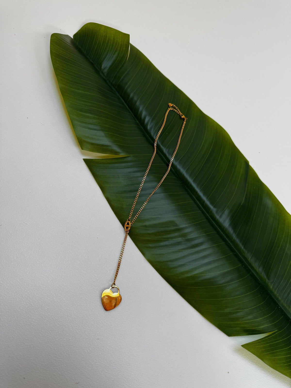 Schnurkette gold mit Anhänger Heart