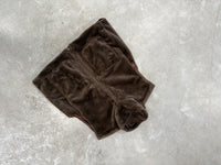 Luxuriöse Weste mit FAKE FUR cherrybraun