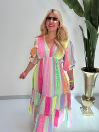 BOHO Kleid lang STYLE multi