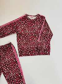 Butterstoff Sweater LEO LOUNGE braun/pink