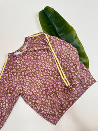 Butterstoff Sweater LEO LOUNGE braun/flieder