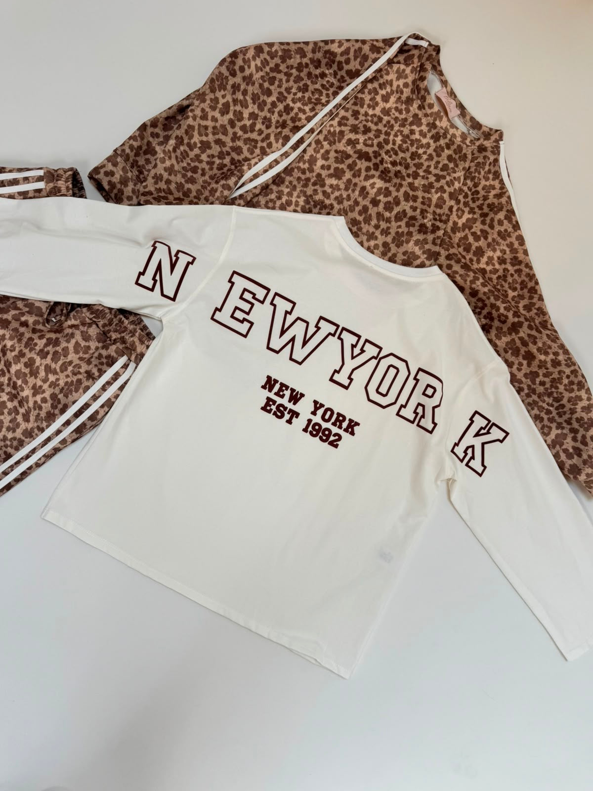Statement Sweater weiß NEW YORK