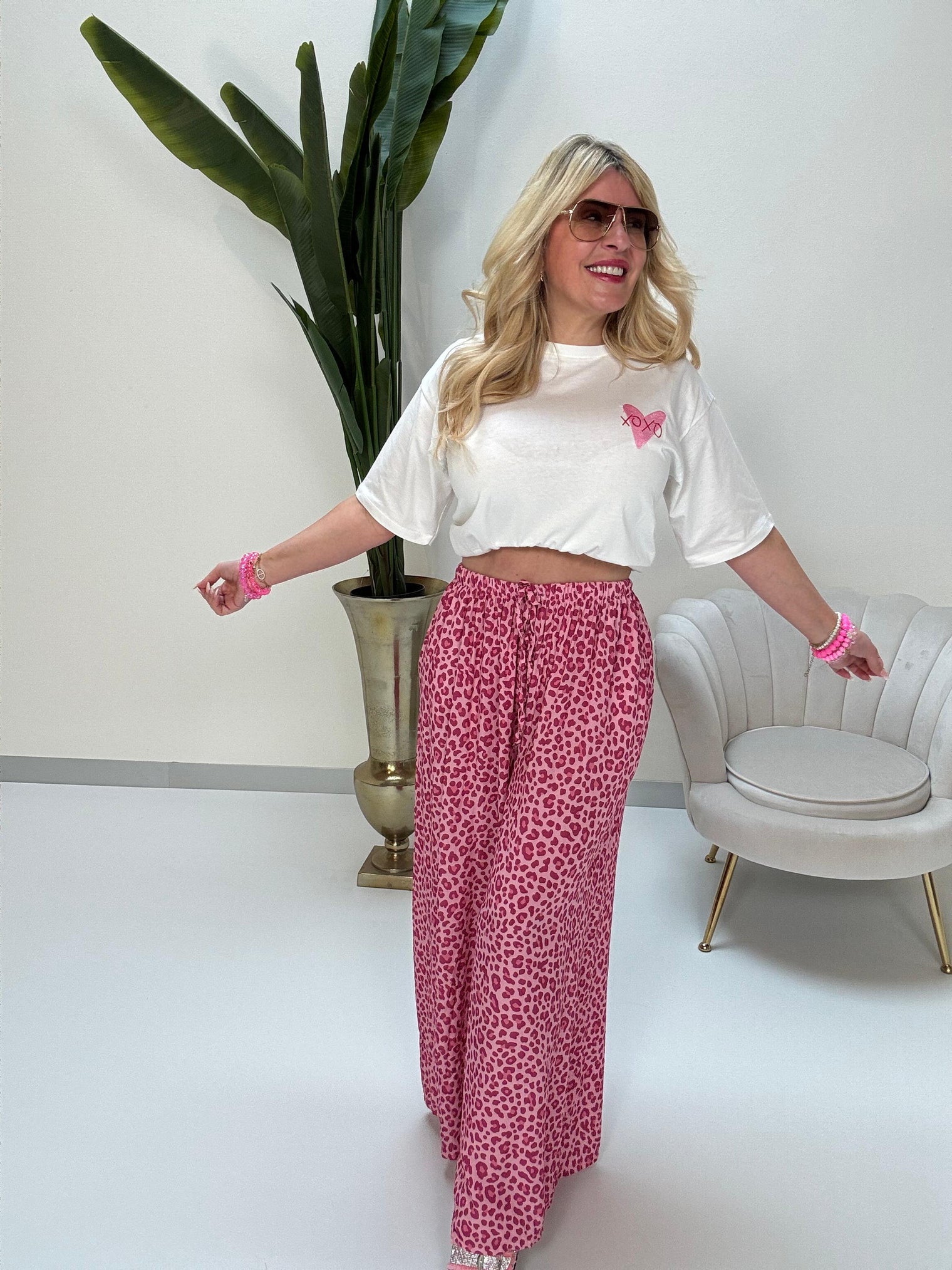 Hose rosa LEO pink/brombeere