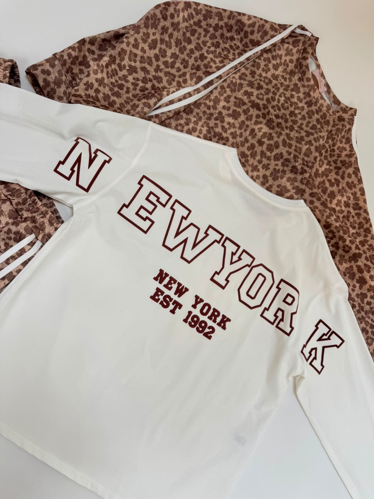 Statement Sweater weiß NEW YORK